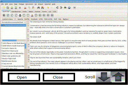 complex interface with simpel use tool bar with 3 fetures